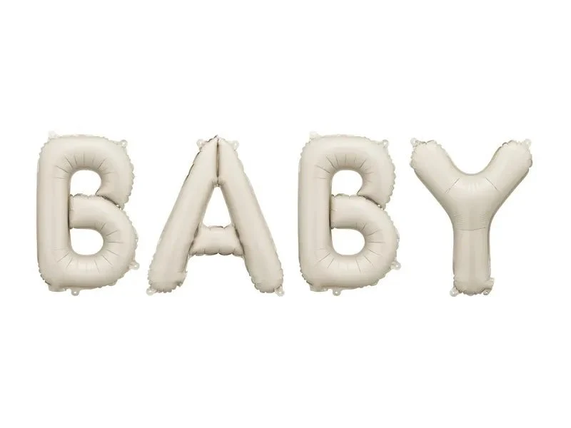 Baby Luftballons Set Beige 1.4m