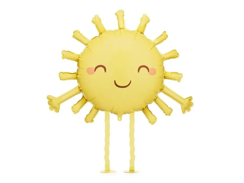 Sonne Helium Ballon Gelb Leer 91cm