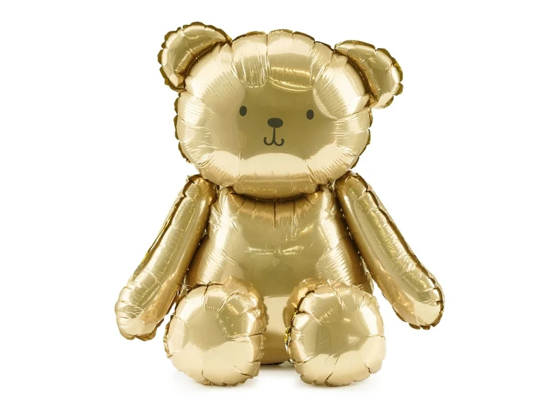Bär Luftballon Gold 53cm