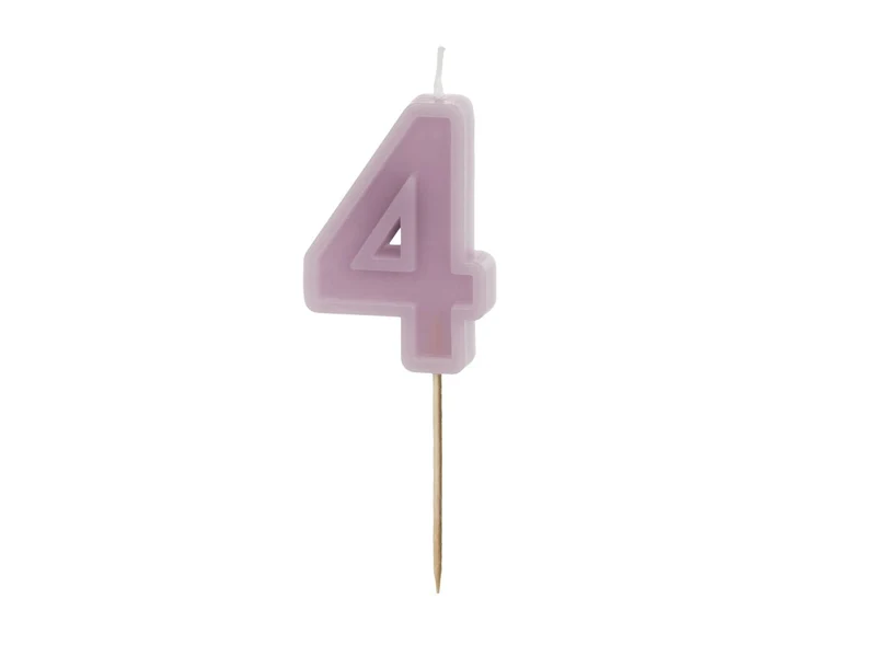 4 Jahre Kerze Kerze 10cm