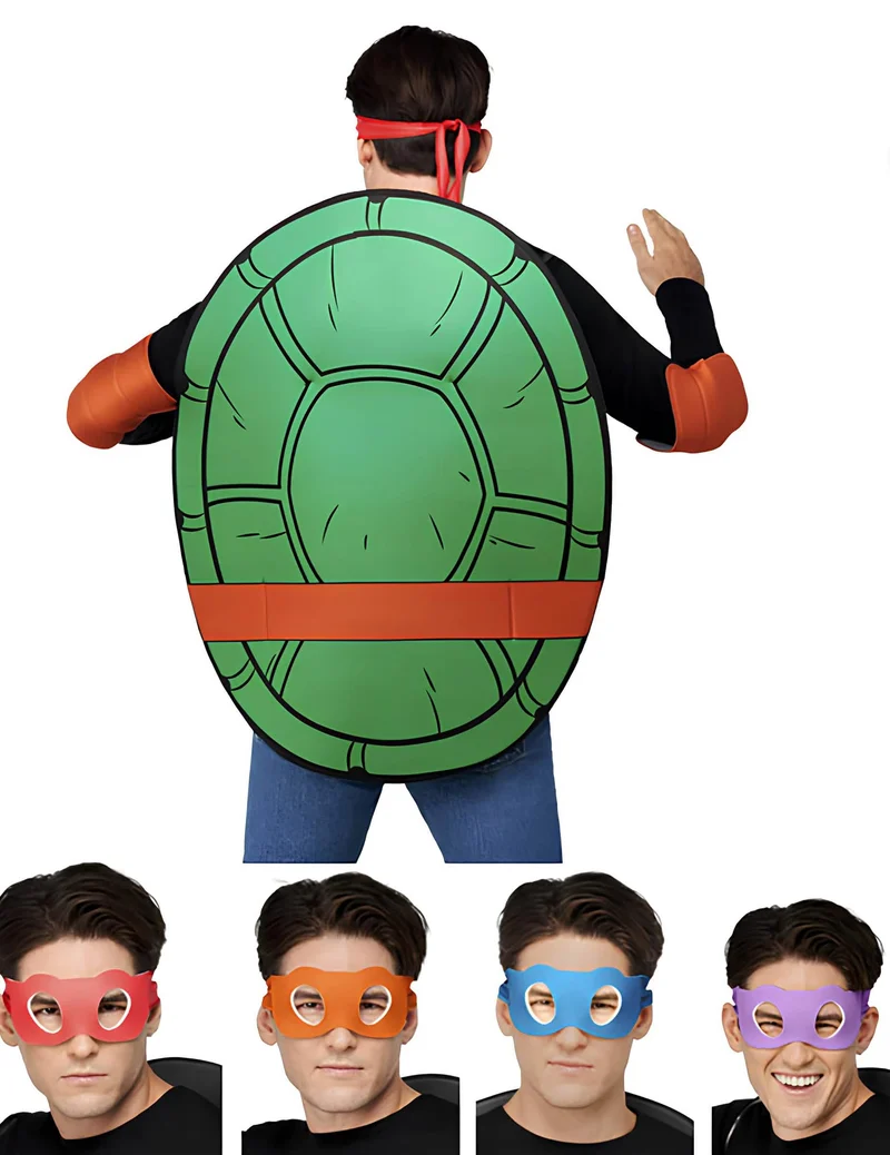 4-in-1 Teenage Mutant Ninja Turtles™ Kostüm-Zubehörset für Erwachsene