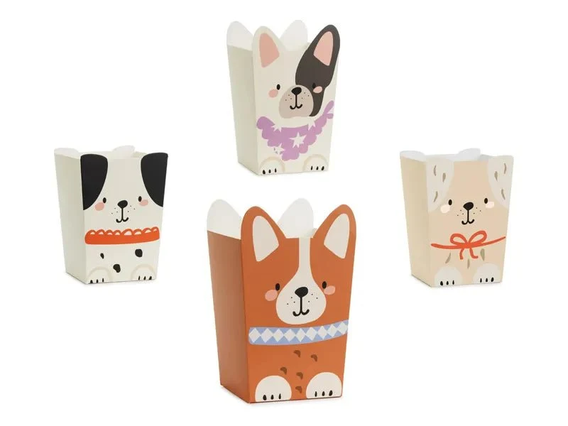 Hunde-Popcorn-Schalen 12,5 cm 6 Stk