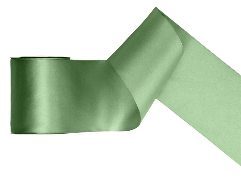 Dunkelgrünes Farbband Satin 25m