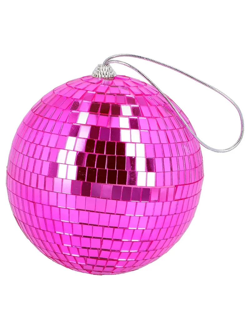 Pinke Discokugel 15 cm
