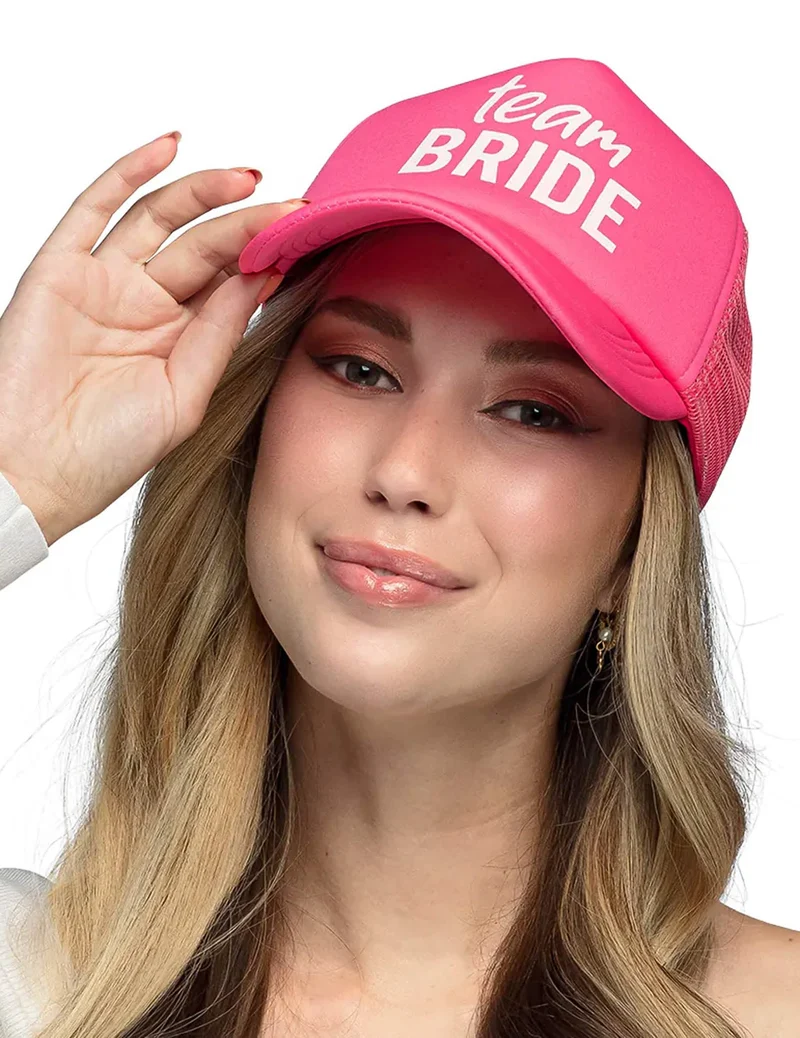 Mütze in rosa - Team Bride, erwachsene