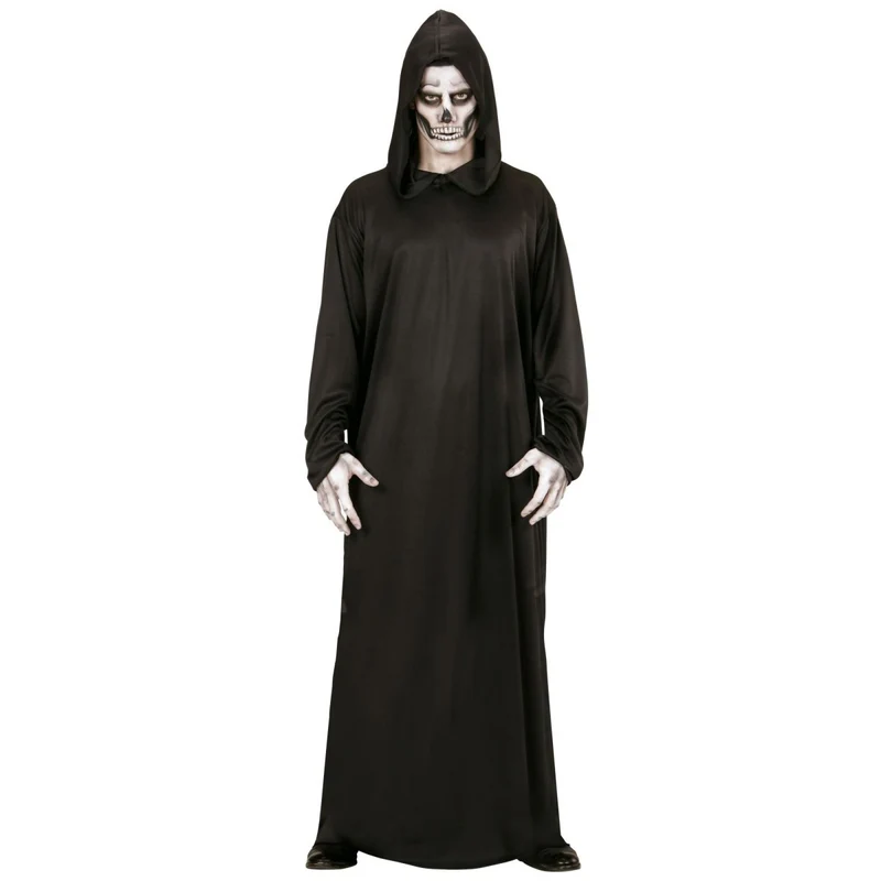 Halloween Kostüm Schwarz Herren Sensenmann