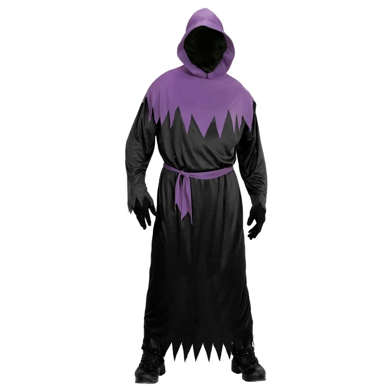Halloween Kostüm Schwarz Lila Kind Geist
