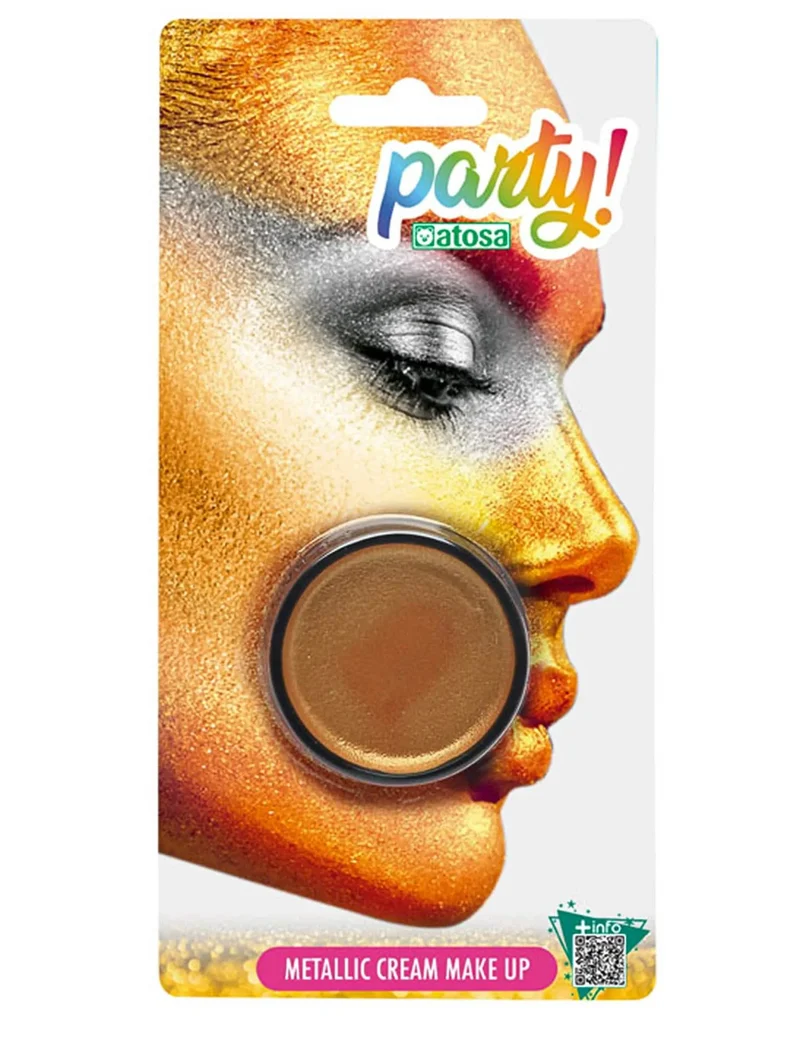 Goldenes Metallic-Make-up