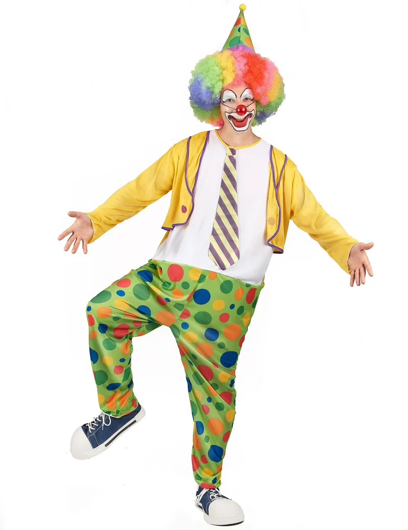 Clownskostüm für Herren Zirkus bunt