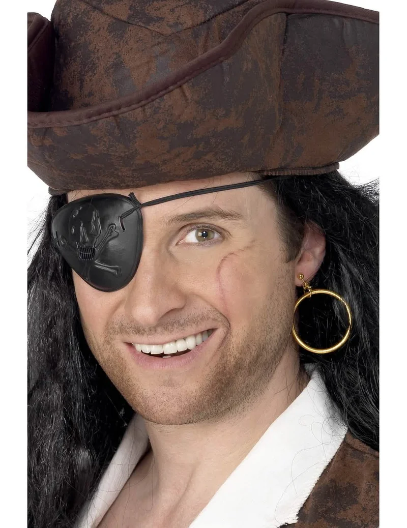 Ohrring + Augenklappe Pirat