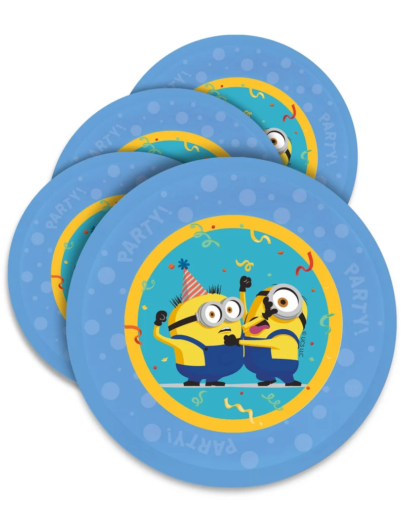 4 Minions™ Mehrwegteller 21 cm