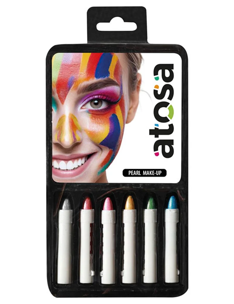 6 Perlmutt Make-up-Stifte