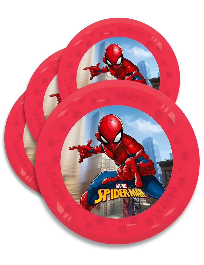 4 Spiderman™ Mehrwegteller 21 cm