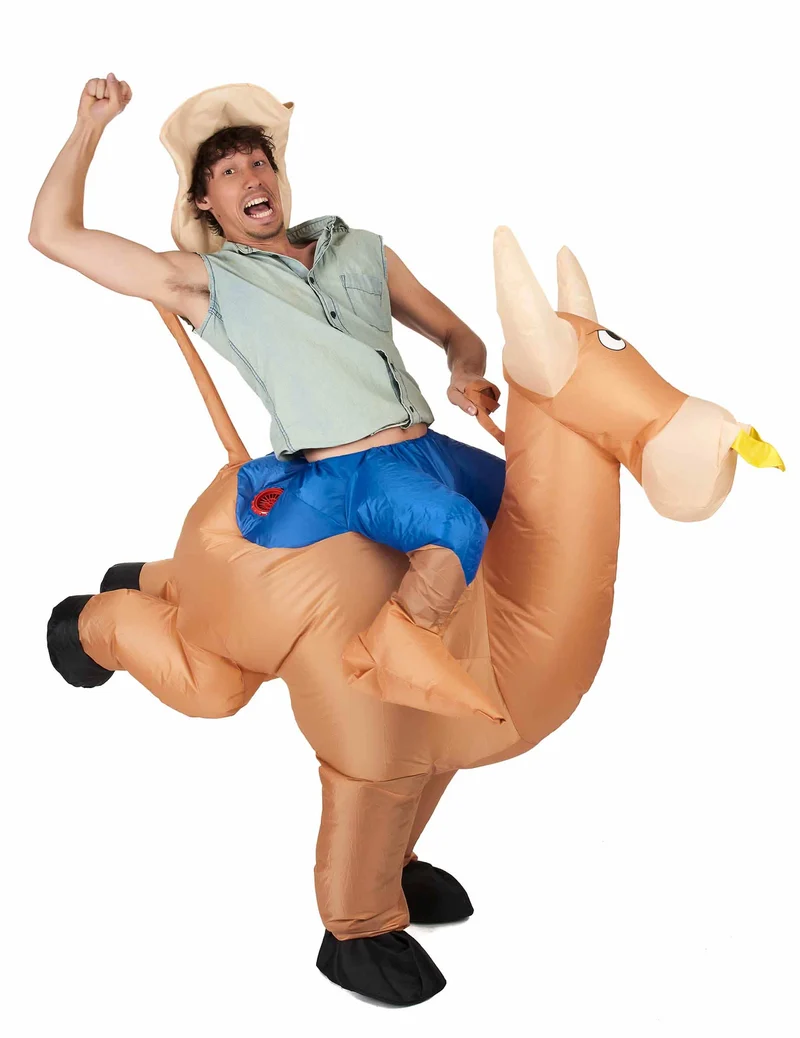Rodeo Champion Kostüm zum Aufblasen bunt