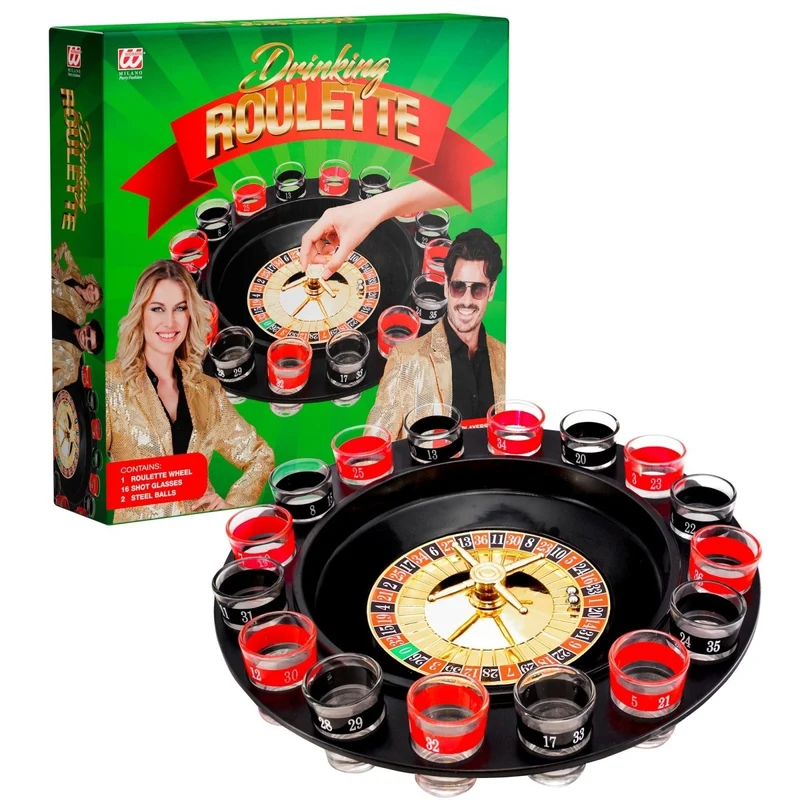 Rot-Schwarz-Getränkespiel Roulette