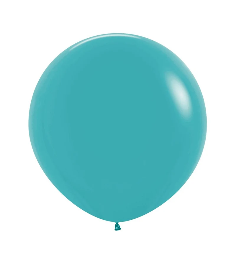 Türkisfarbene Ballons 61cm 3Stück