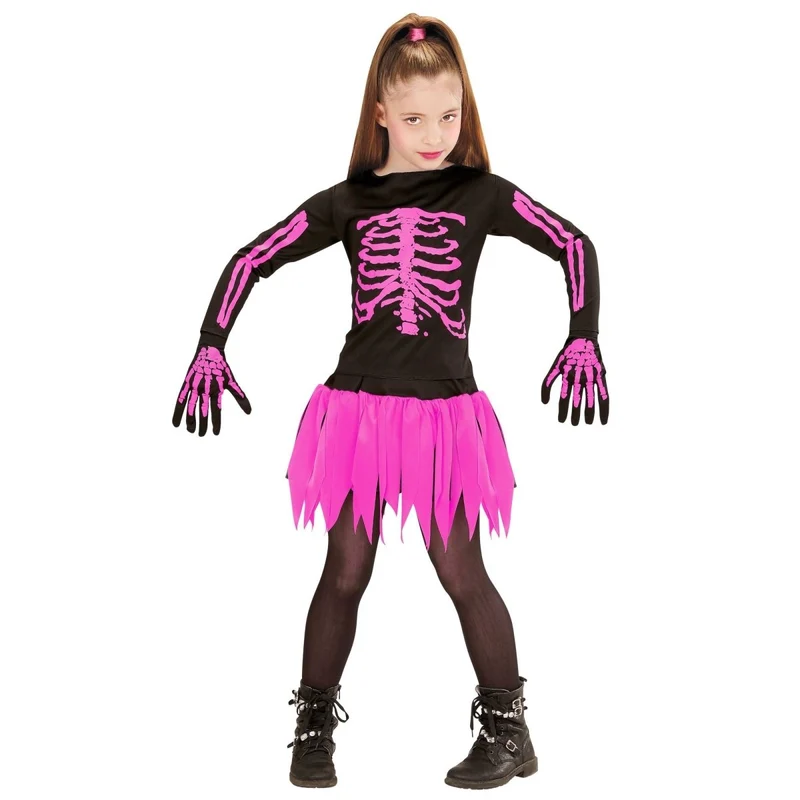 Halloween Kostüm Mädchen Balerina Skelett