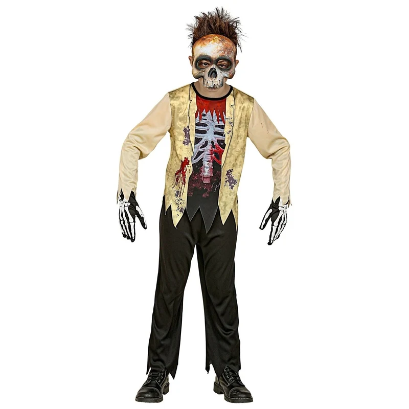 Halloween Kostüm Junge Zombie Skelett