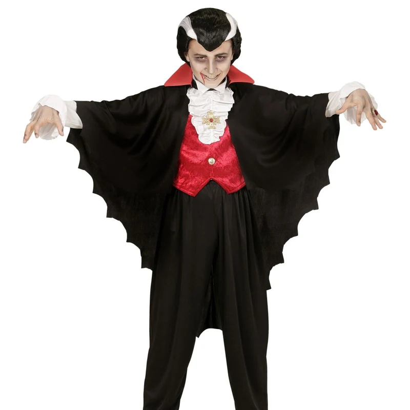 Vampir Umhang Schwarzes Kind 1.58m