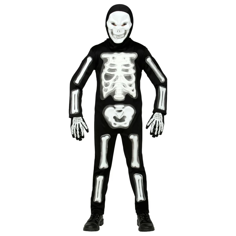 Halloween Kostüm Kind Skelett 3D