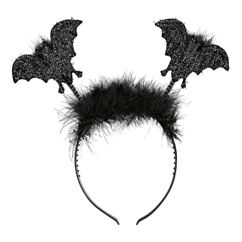 Fledermaus Stirnband Schwarz