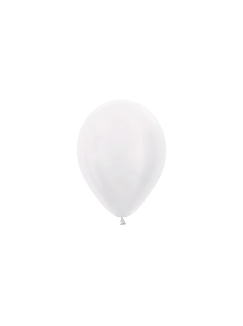 Weiße Perlenballons 12cm 50Stück