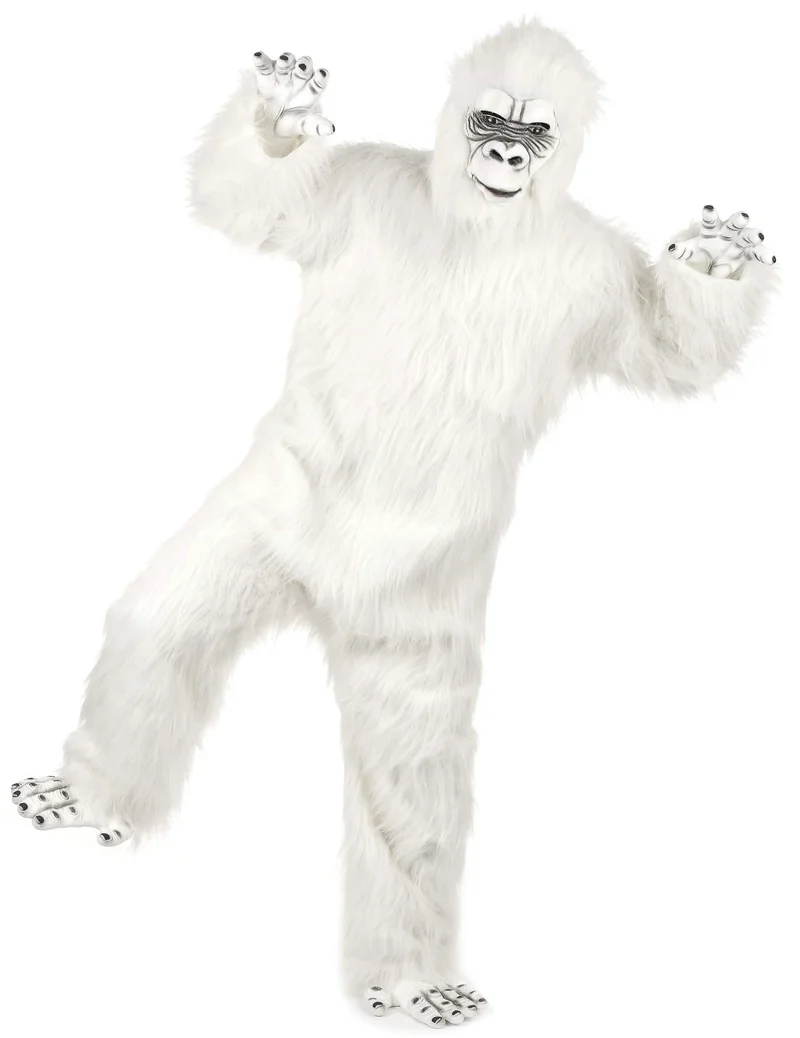 Deluxe Yeti Kostüm für Erwachsene weiß