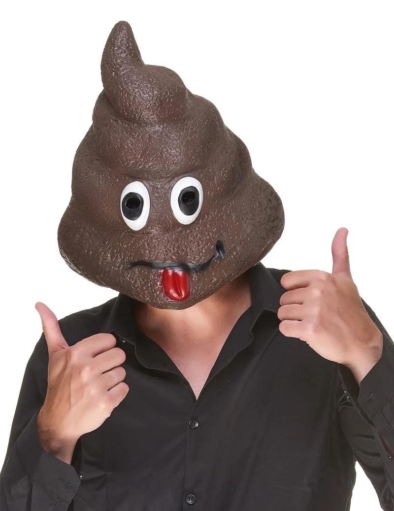 Hundehaufen Latex-Maske