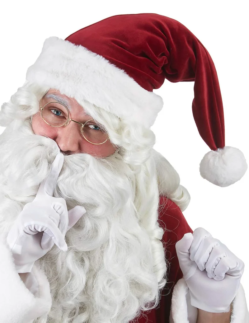 Zipfelmütze Weihnachtsmann rot-weiss