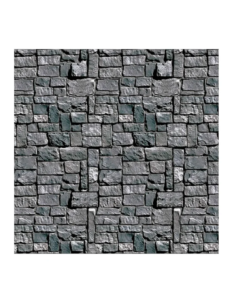 Wanddekoration grau Halloween 1,2x9,1m