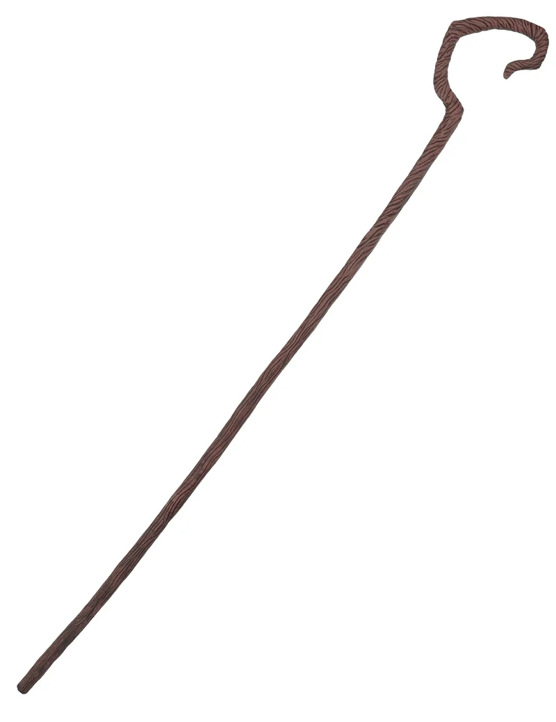Hirten-Stab Kostüm-Accessoire Weihnachten braun 167 cm