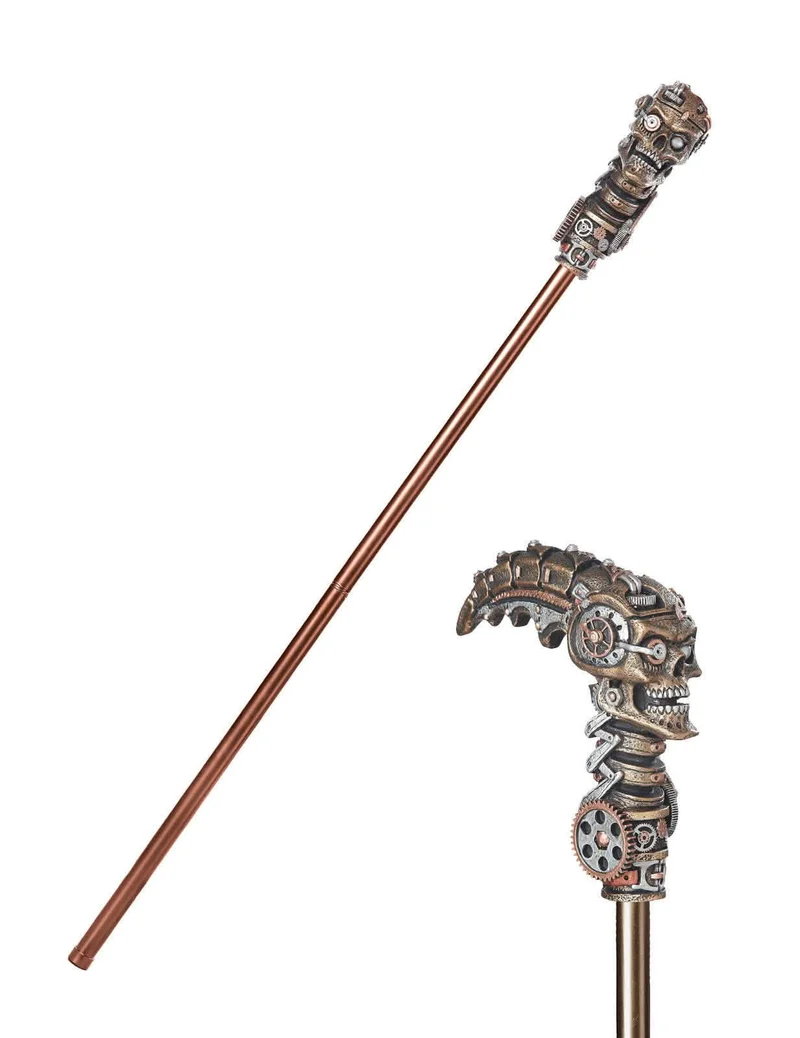 Steampunk Gehstock für Erwachsene 100 cm