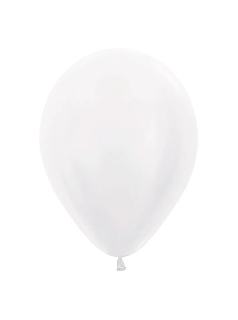 Weiße Luftballons Perle 23cm 100Stk