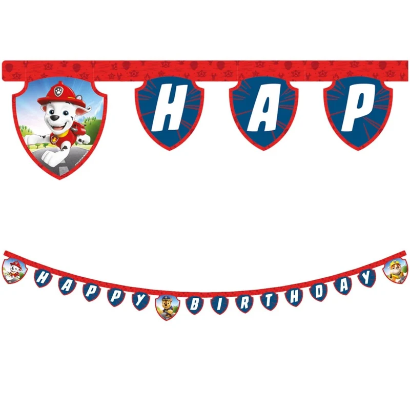 Paw Patrol Buchstabengirlande Happy Birthday 2m