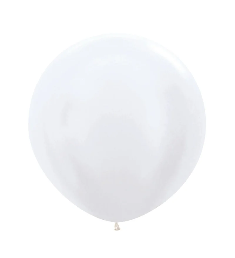 Weiße Ballons Perle 61cm 3Stück
