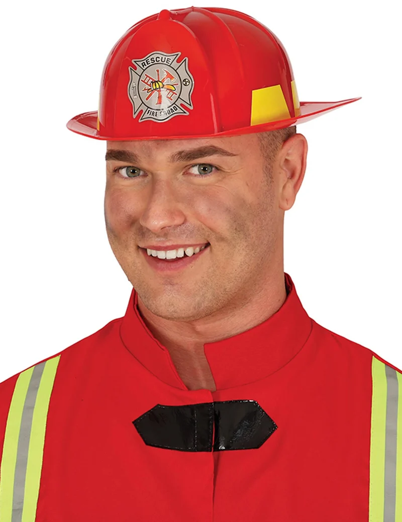 Roter Feuerwehrhelm für Erwachsene
