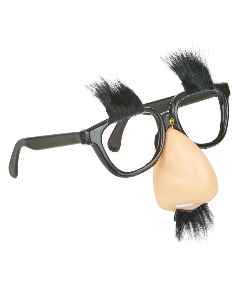 Brille mit Nase und Schnurrbart