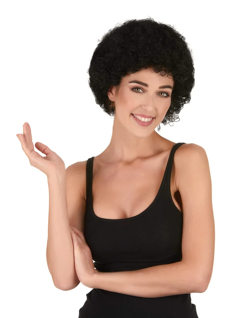 Afro-Perücke Clown schwarz für Erwachsene