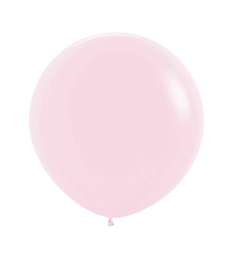 Hellrosa Luftballons Pastell 61cm 3Stück