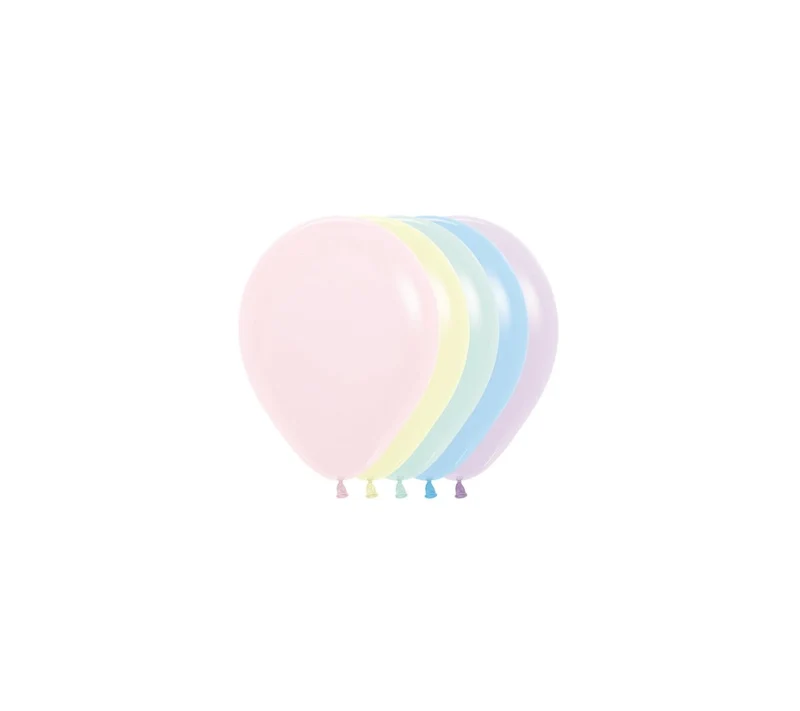Bunte Luftballons Pastell 12cm 50 Stk