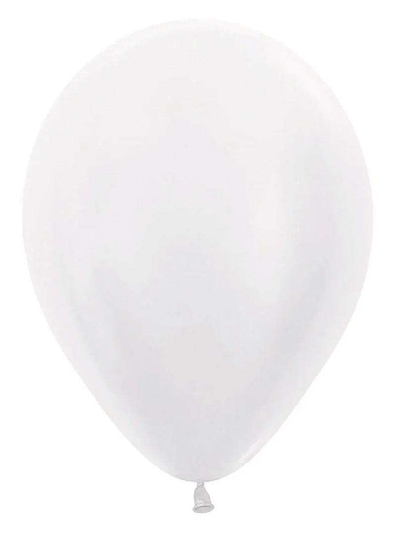 Weiße Ballons Perle 30cm 50Stk
