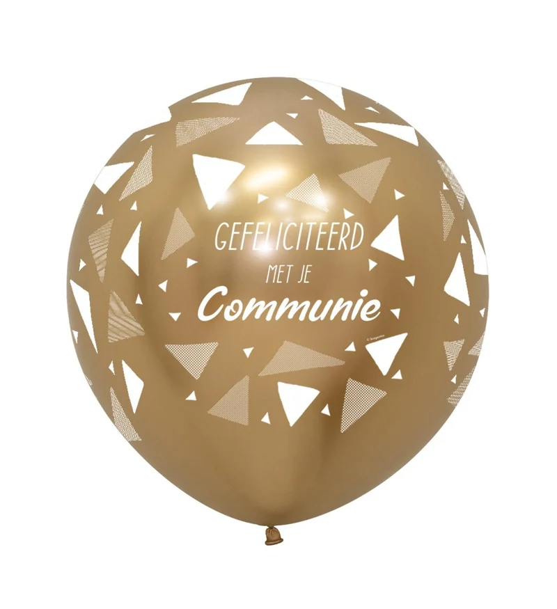 Kommunion Ballons Gold 61cm 2pcs