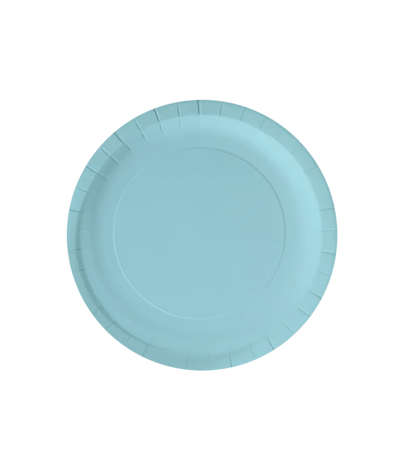 Blaue Teller Pastell 23cm 8Stk