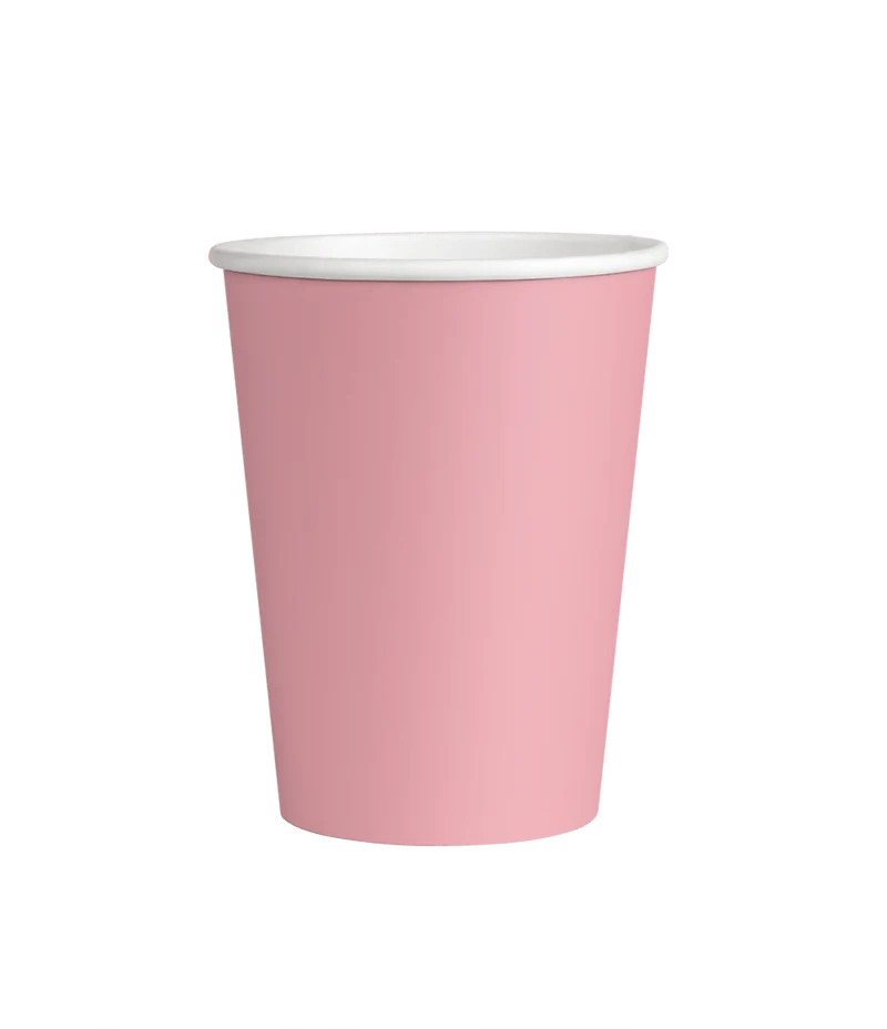 Rosa Becher 7cm 8Stk