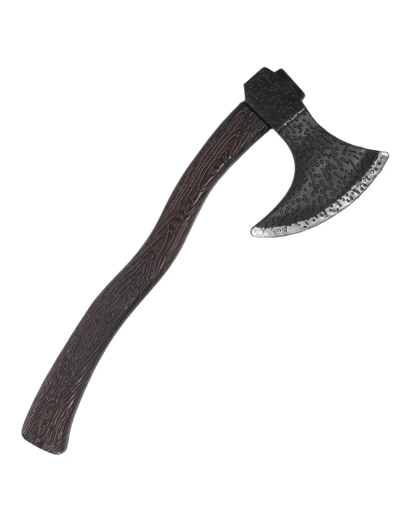 Axt Waffe Kostüm-Zubehör für Erwachsene braun-grau 45cm