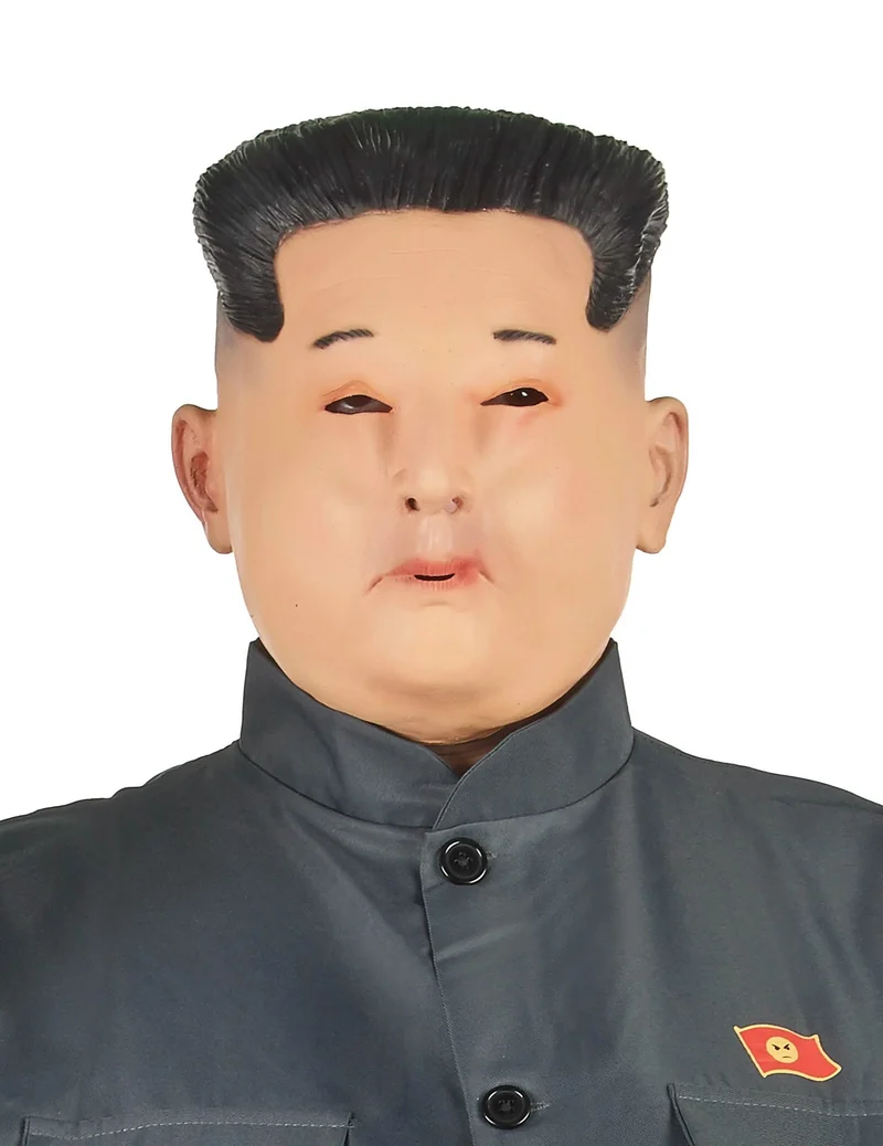 Diktatoren Maske Kim aus Latex für Erwachsene