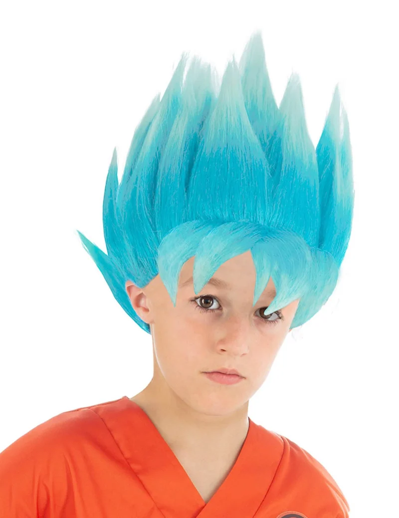 Goku™-Perücke für Kinder Dragon Ball Z™ blau