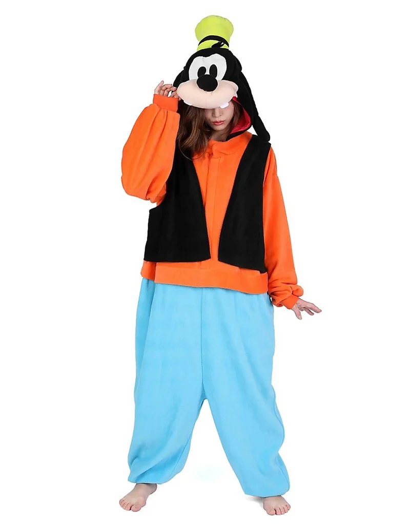 Goofy-Kigurumi™ Kostüm für Erwachsene Overall bunt