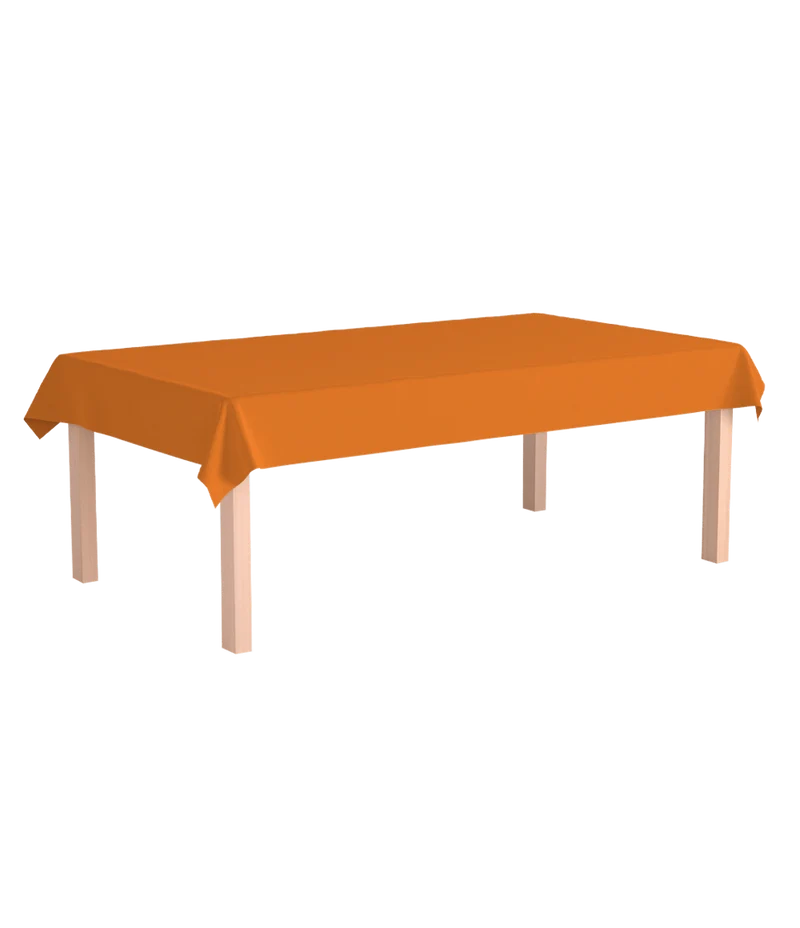 Orange Tischdecke 2.74m