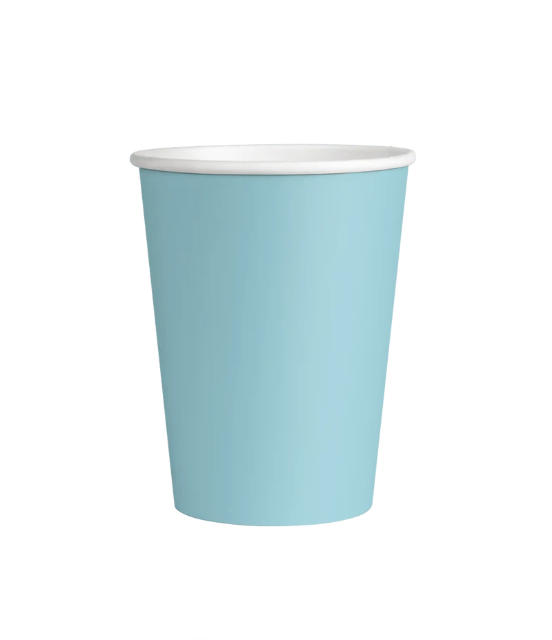Hellblaue Becher 7cm 8Stk